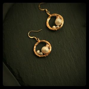14K Gold Filled Circle Earrings